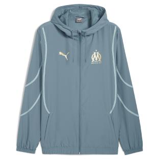 OM Veste Prématch Bleu Clair Homme Puma 24/25 pas cher