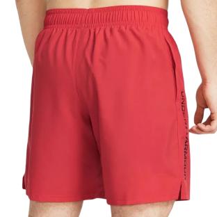 Short Rouge Homme Under Armour Wdmk vue 0