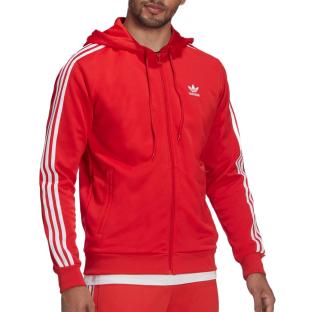 Sweat Zippé Rouge Homme Adidas HB9513 pas cher