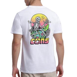 Camiseta Converse Skeleton Blanca Hombre ver 0