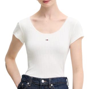 T-Shirt Blanc Femme Tommy Hilfiger DW0DW21570 vue 0