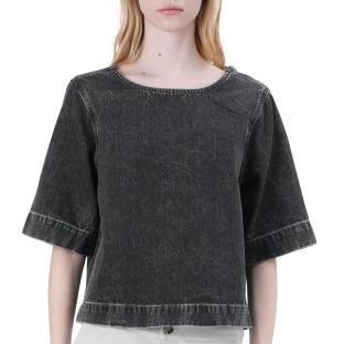 Blouse en Jean Noir Femme Only Gigi vue 0