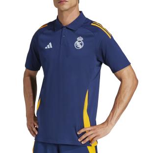 Real Madrid Polo Bleu Homme Adidas 24 vue 0