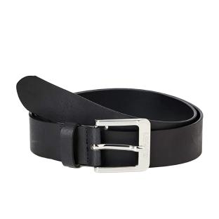 Ceinture Levi's Noire Femme en Cuir avec Boucle Métallique Argentée vue 0