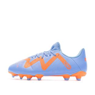 Chaussures de Football Bleu/Orange Garçon Puma Future Play pas cher
