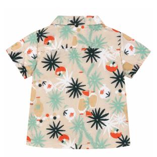 Chemise Beige/Bleu Garçon P'tit Mome Jungle vue 0