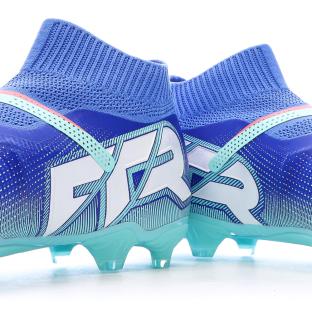 Chaussures de Football Bleues Homme Puma Future 7 Match+ LL FG/AG vue 7
