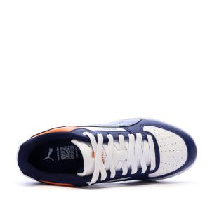 Baskets Bleu/Blanc/Orange Garçon Puma Puma Caven vue 0