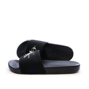 Claquettes Noir Homme Calvin Klein Jeans Slide Monogram pas cher