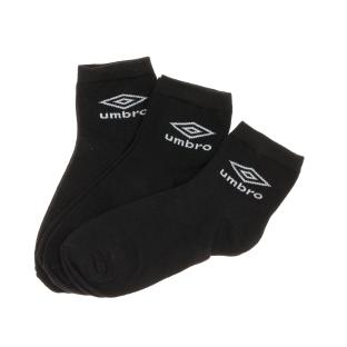 X3 Paires de Chaussettes Noir Homme Umbro Lowcuts pas cher