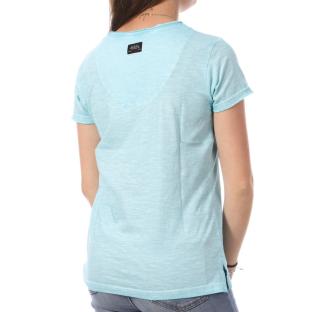 T-shirt Bleu Femme Von Dutch Aspect vue 2