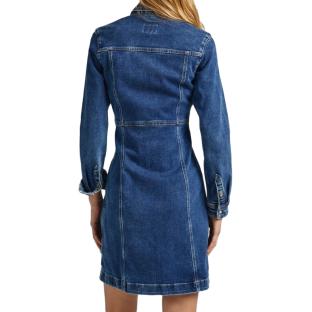 Robe en Jean Bleu Foncé Femme Pepe jeans Lacey vue 2