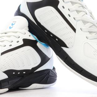 Chaussures de sport en salle Blanches/Noir/Bleu Homme Hummel Speed Court vue 7