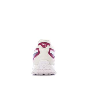 Baskets Blanches/Violettes Femme Puma Blktop vue 3