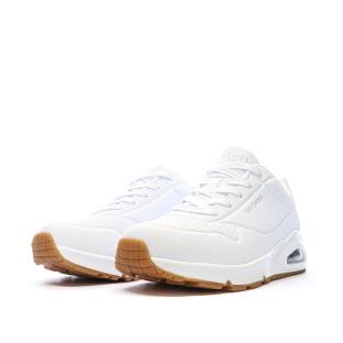 Baskets Blanches Femme Skechers Uno Stand On Air vue 6