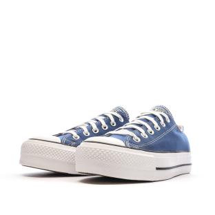 Baskets Bleu Femme Converse All Star Lift Platform vue 6