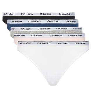 x5 Slips Noir/Gris/Bleu Femme Calvin Klein Jeans 000QD5208E vue 0