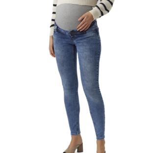 Jean Slim Bleu Femme Mamalicious Roma vue 0