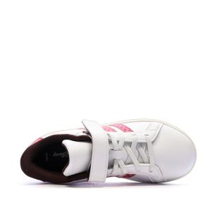 Baskets Blanches/Rouges Fille Adidas Grand Court Minnie vue 0
