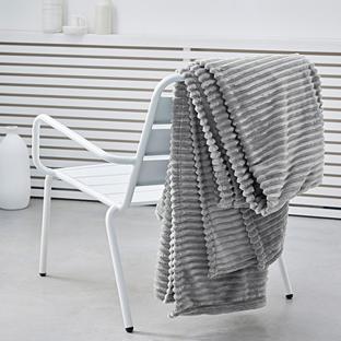 Plaid Gris Today XL 150x200cm vue 0