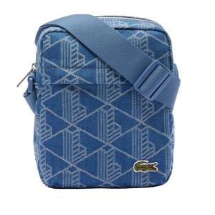 Sacoche Bleu Homme Lacoste denim vue 0