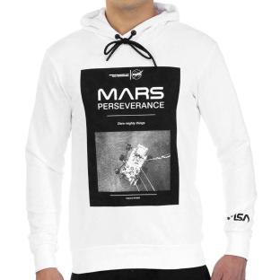 Sweat Capuche Blanc Homme Nasa 02H pas cher