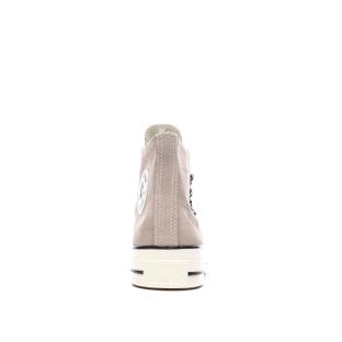 Baskets Taupe Femme Converse Chuck 70 Suede vue 3