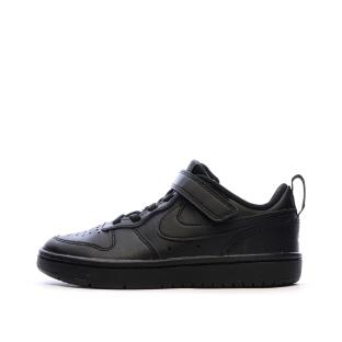 Baskets Noir Garçon Nike Court Borough Low Recraf pas cher