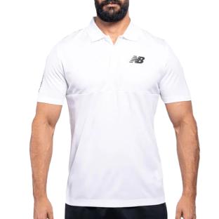 Polo Blanc Homme New Balance Training vue 0