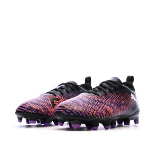 Chaussures de Foot Noir/Violet Junior Puma Future 8 Play FG/AG Jr vue 0