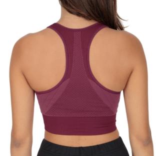 Brassière Rouge Femme Odlo Seamless vue 2