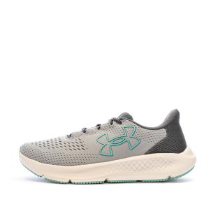 Damen Under Armour Charged Pursuit Running Schuh Grau/Türkis Ansicht 0