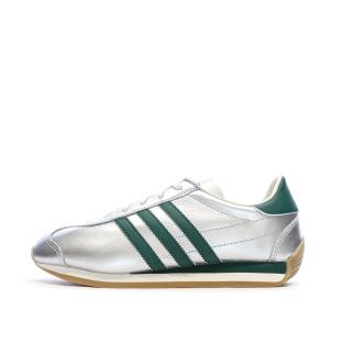 Baskets Argent/Vert Femme Adidas Country vue 0