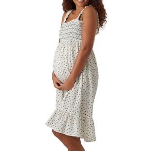 Robe Blanche Femme Mamalicious Lesma vue 0