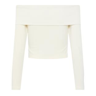 T-Shirt Manches Longues Blanc Femme Pieces Lenda vue 0