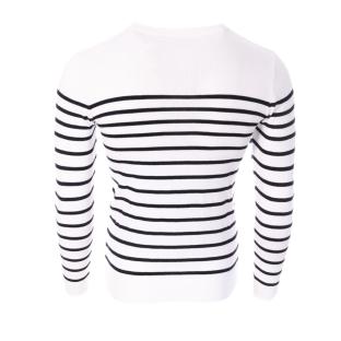 Pull Blanc/Marine Homme Redskins Marin vue 2