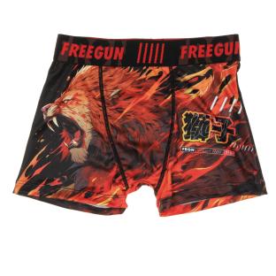 Boxer Noir/Orange Enfant Freegun Lion pas cher