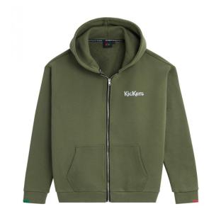 Sweat Zippé Kaki Homme Kickers Zip Up Hoody vue 0