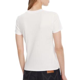 T-Shirt Blanc Femme Calvin Klein Jeans Supima vue 0