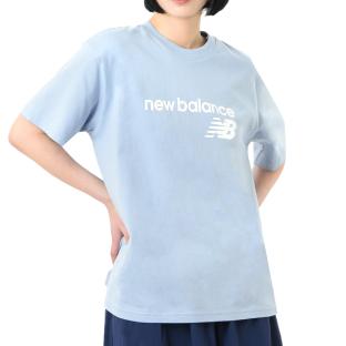 T-shirt Bleu Femme New Balance Graphic Relaxe vue 0