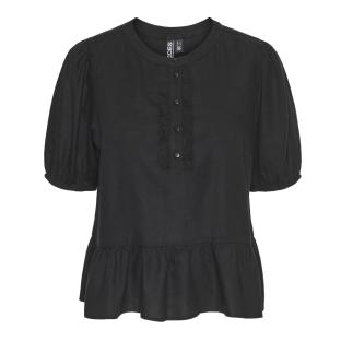 Blouse Noir Femme Pieces Pia 2/4 pas cher