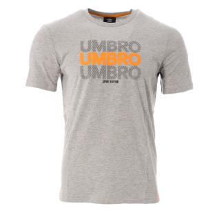 T-shirt Gris/Orange Homme Umbro Net pas cher