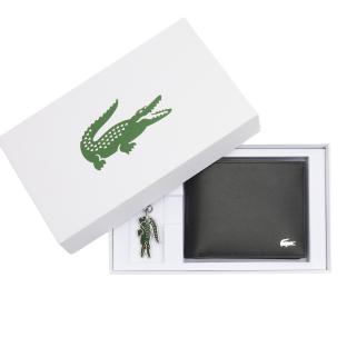 Portefeuille Noir Homme Lacoste farine vue 0