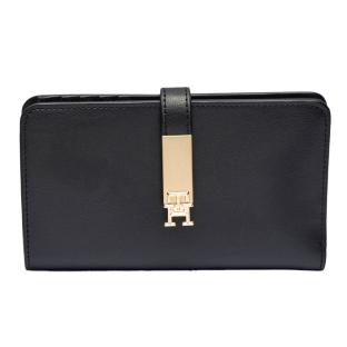 Portefeuille à deux volets Noir Femme Tommy Hilfiger Heritage Med pas cher