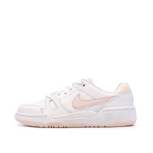 Baskets Blanc/Rose Garçon Nike Full Force Lo pas cher