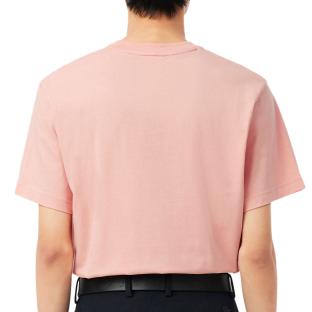 T-Shirt Rose Homme Lacoste Essentiel vue 0