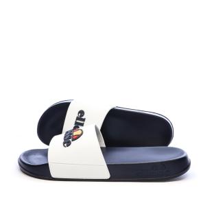 Claquettes Blanc/Marine Homme Ellesse Eric pas cher