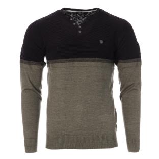 Pull Noir/Gris Homme RMS26 61008 vue 0