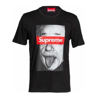 T-shirt Noir Homme Supreme Grip Smile pas cher
