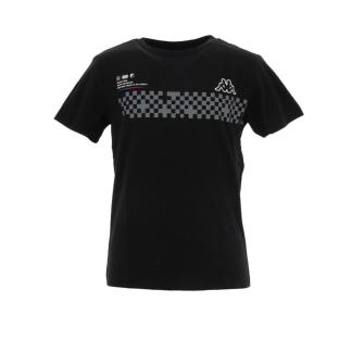 T-Shirt Noir Garçon Kappa Marco pas cher